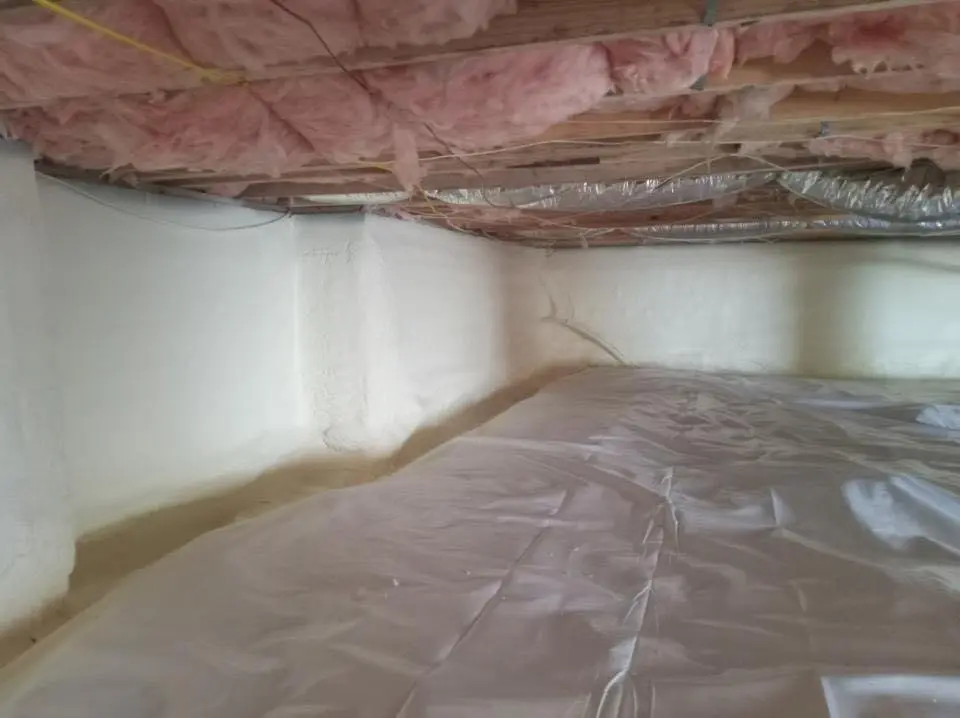 Crawl space encapsulation with closed-cell spray foam for Attic Insulation in Bloomfield